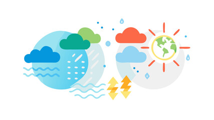 Climate and weather concept