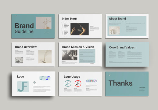 Brand Guideline Presentation Design Template