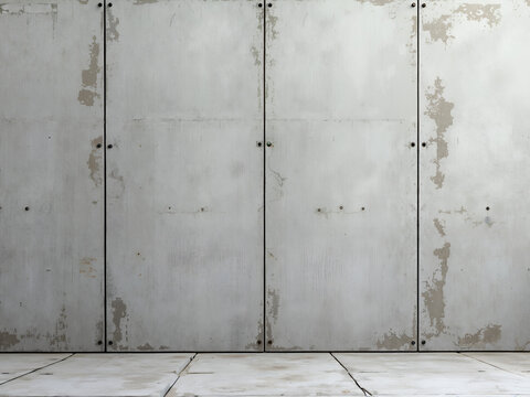 Fair-faced Concrete Wall with Signs of Time