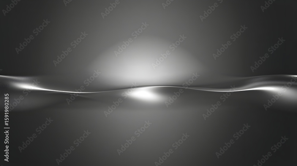 Aufkleber abstract wave background with metallic texture and smooth gradient effect