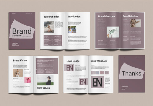 Brand Guidelines Template Design