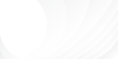 Abstract  white and gray color, modern design stripes background with geometric round shape. Vector illustration.