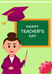 Happy Teacher's day greeting cards