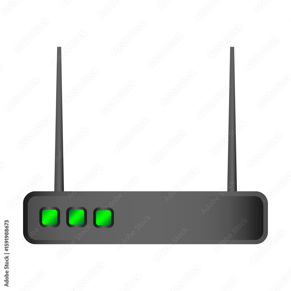 Poster wireless router icon. wi fi device. internet network vector. signal equipment symbol.