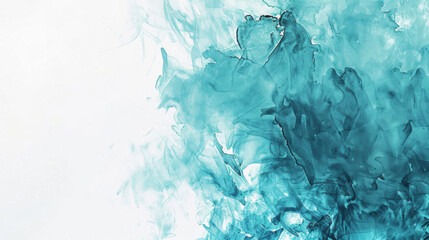 Abstract Teal Background, Generative AI Illustration