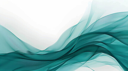 Abstract Teal Background, Generative AI Illustration