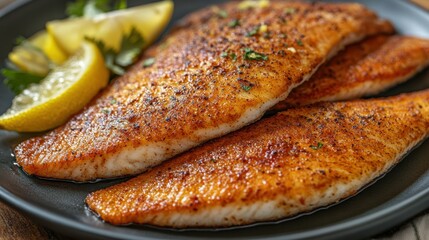 Air Fried Tilapia Fillets with Lemon and Herbs