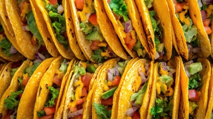 Colorful Assortment of Air Fried Tacos