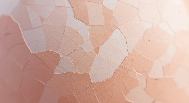 Delicate eggshell texture featuring pastel hues, exhibiting fractured patterns