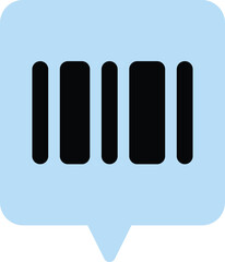 Minimal barcode icon for shopping, payments, orders, and retail systems. Perfect for mobile apps, POS interfaces, scan tools, and modern digital designs. Fully editable vector.	
