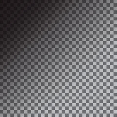 Checkerboard pattern background. Transparency grid texture. Dark gradient Vector. Abstract visual effect.