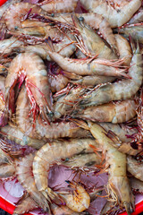 Seafood selling on the street of Vietnam