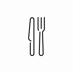 knife fork icon sign vector