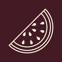 Watermelon trendy useful important vector Illustration design delightful colorful background