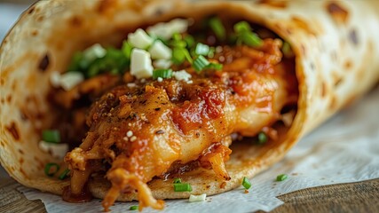 Generative AI Shawarma Wrap - Chicken and Toppings