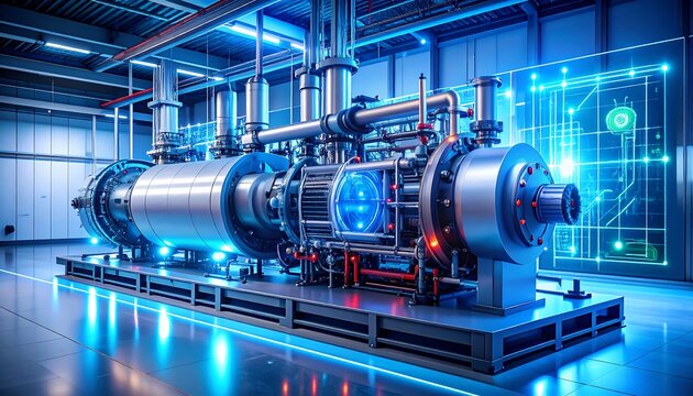 Industrial machinery in a modern factory