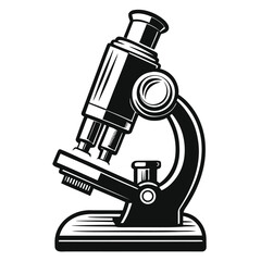 Detailed Microscope Illustration Science and Research Tool for Scientific Exploration and Medical Analysis