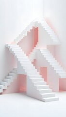 Abstract Staircase Architecture - Impossible Construction