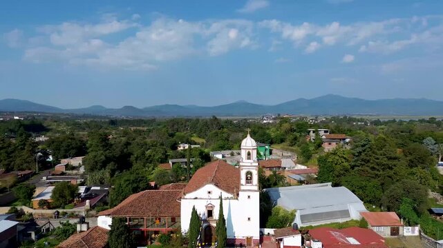 patzcuaro by dji view in a beautifull day