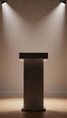 Modern Minimalist Stage Podium for Professional Presentations