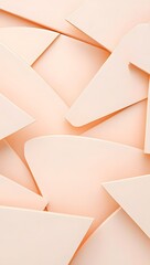Abstract Geometric Background with Peach Paper Layers