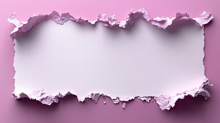 Fototapeta premium Torn Pink Paper Background with Space for Text
