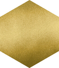 Large gold hexagon texture with a transparent background