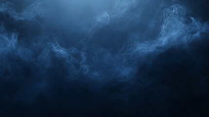 Abstract Dark Blue Cloud Formation Background with Swirling Light Details