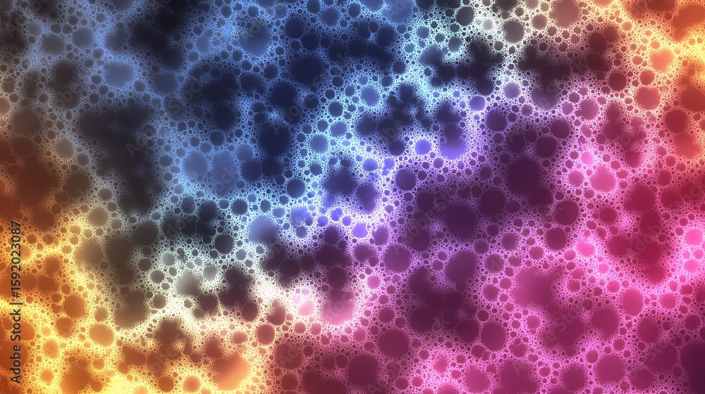 Poster bubbles texture gradient background with abstract colorful design