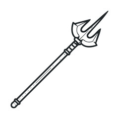 Classic trident design for fantasy or nautical themed projects