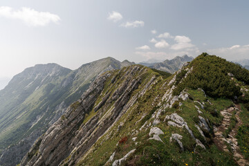 Obraz premium Julian alps near Vogel ski resort, Slovenia