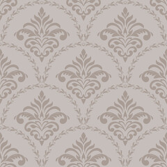 Grey Damask Pattern seamless vector with classic damask pattern for luxury damask pattern wallpaper and elegant damask pattern background use