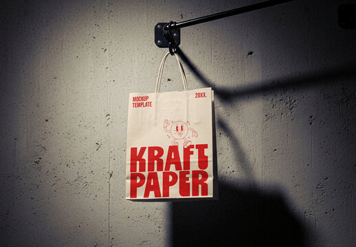 Kraft Paper Bag Mockup