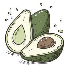 illustration of a slice of kiwi