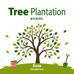 Obraz premium green tree with green leaves