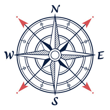 compass rose and compass