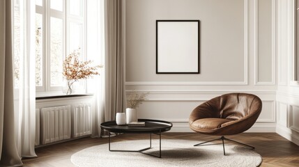 Cozy corner room with a framed artwork