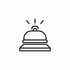 reception bell icon sign vector