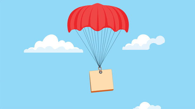 Vibrant Red Present with Blank Tag for Landing Page Parac 9a598254