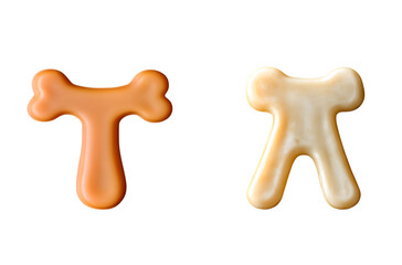 chocolate chip cookies on white or transparent background.