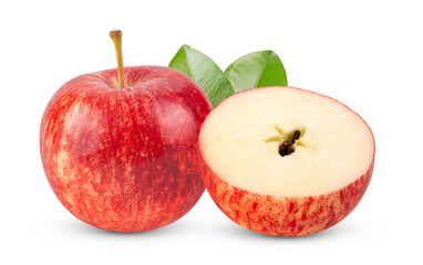 red apple isolated on transparent png ( Image from camera)