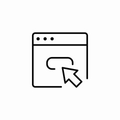 web field click icon sign vector