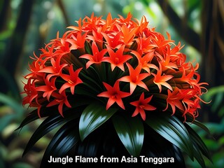 Jungle Flame Flower Bloom. (1)
