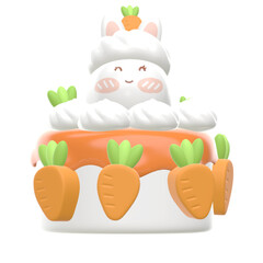 Rabbit and Carrot 3D
