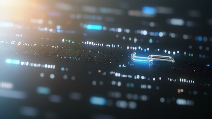 Abstract Digital Background with Colorful Light Effects