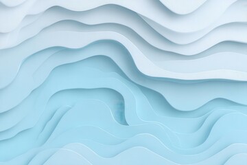 Obraz premium Abstract Wave Pattern in Soft Blue Shades of Artistic Design