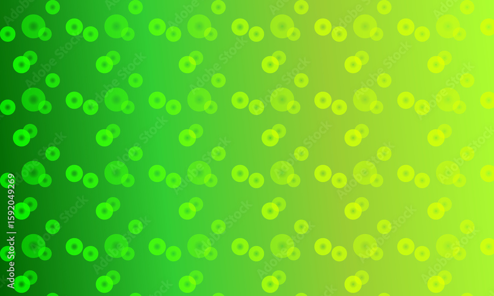 Poster abstract green yellow gradient bokeh circles pattern background