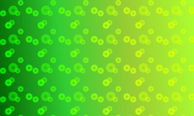 Abstract Green Yellow Gradient Bokeh Circles Pattern Background