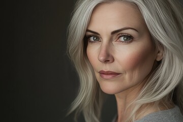 Naklejka premium A professional headshot with modern, minimalist style.
