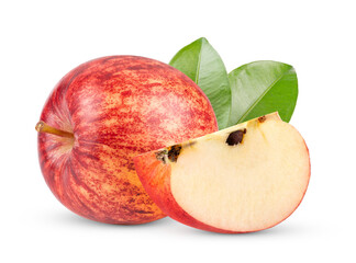 red apple isolated on transparent png ( Image from camera)